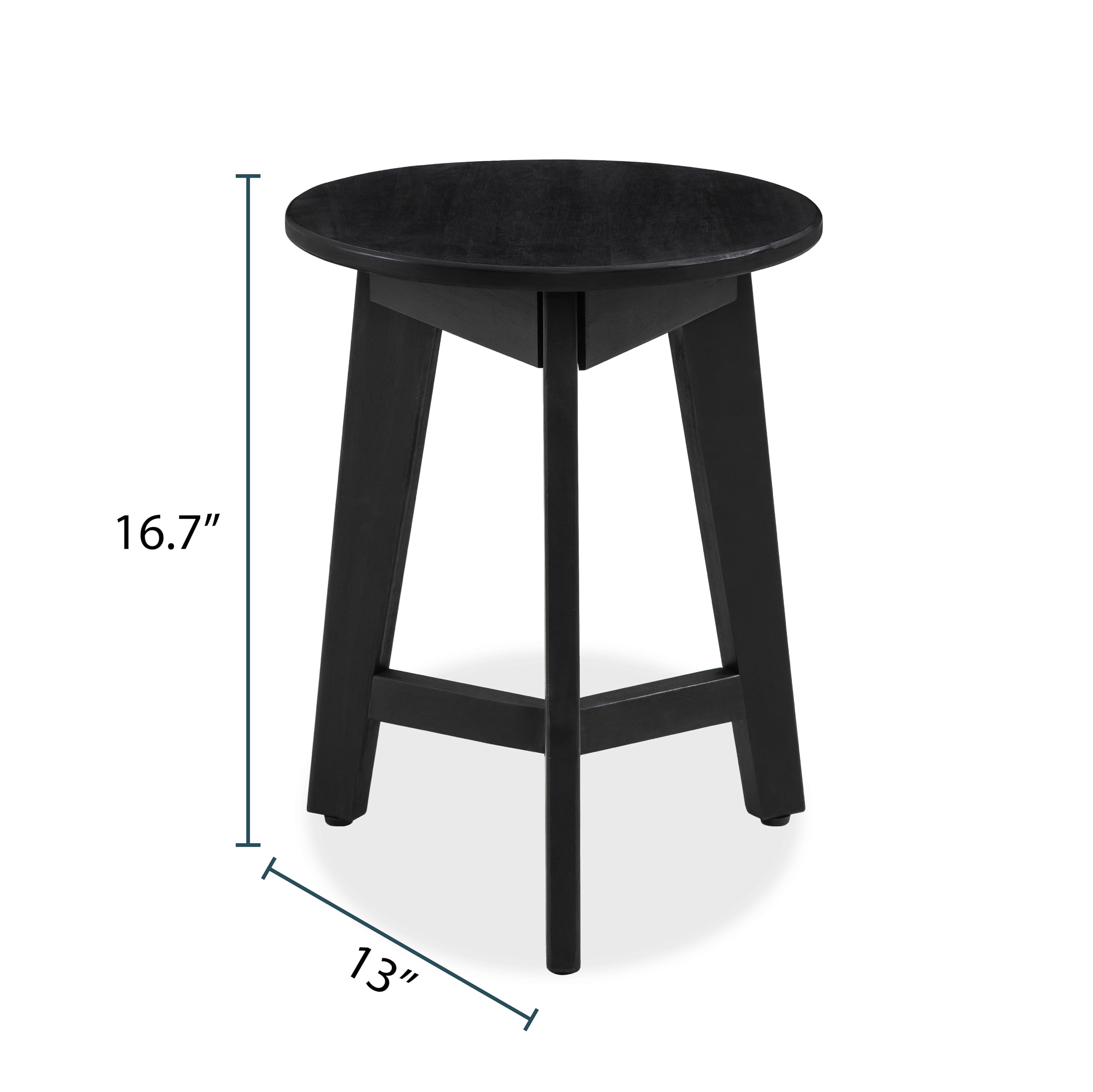 Amazon.com: VICTORY RELAX Round Side Table – Solid Acacia Wood End